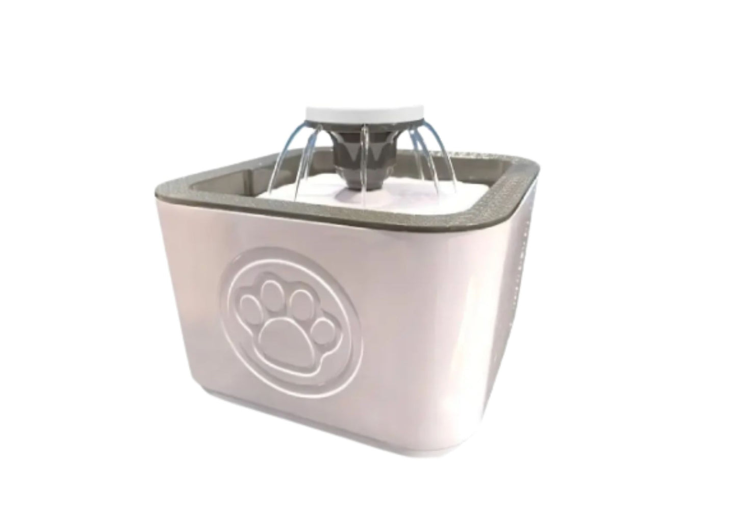 Fuente Bebedero Para Mascotas- Blanco