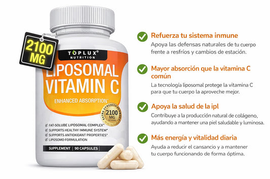 VITAMINA C LIPOSOMAL - Absorción Superior para tu Sistema Inmune